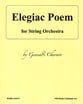 Elegiac Poem Orchestra sheet music cover